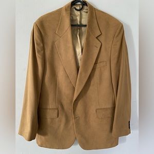 Men’s Pierre Cardin 1970 Vintage Suede Leather Sports Jacket-Size Large